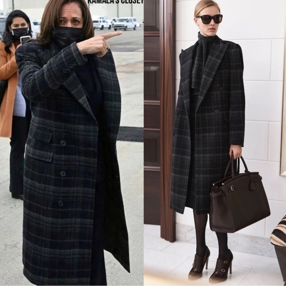 Ralph Lauren Purple Label Jackets & Blazers - Ralph Lauren Collection Purple Label Wool Cashmere Long Coat Blazer Plaid Runway